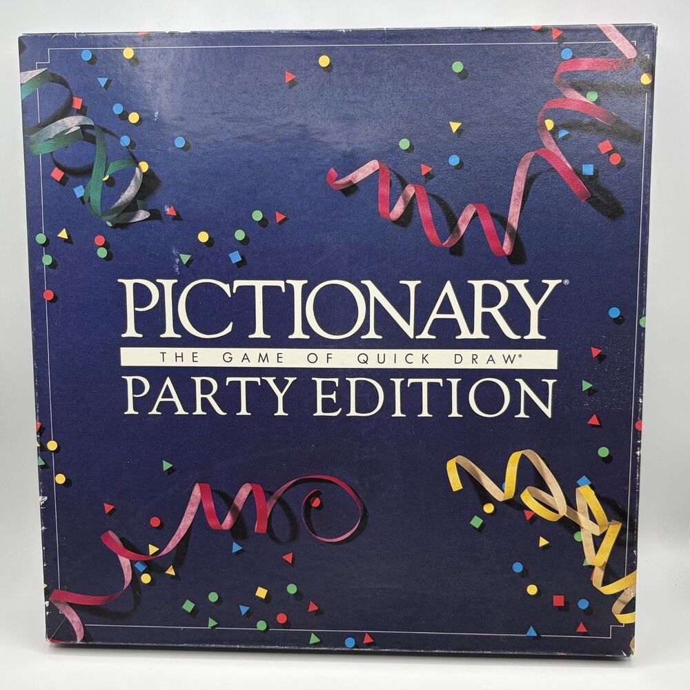 Pictionary Party Edition Vintage (1989) Board Game Made In USA
